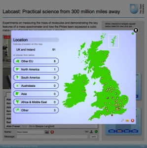 Labcast location map widget