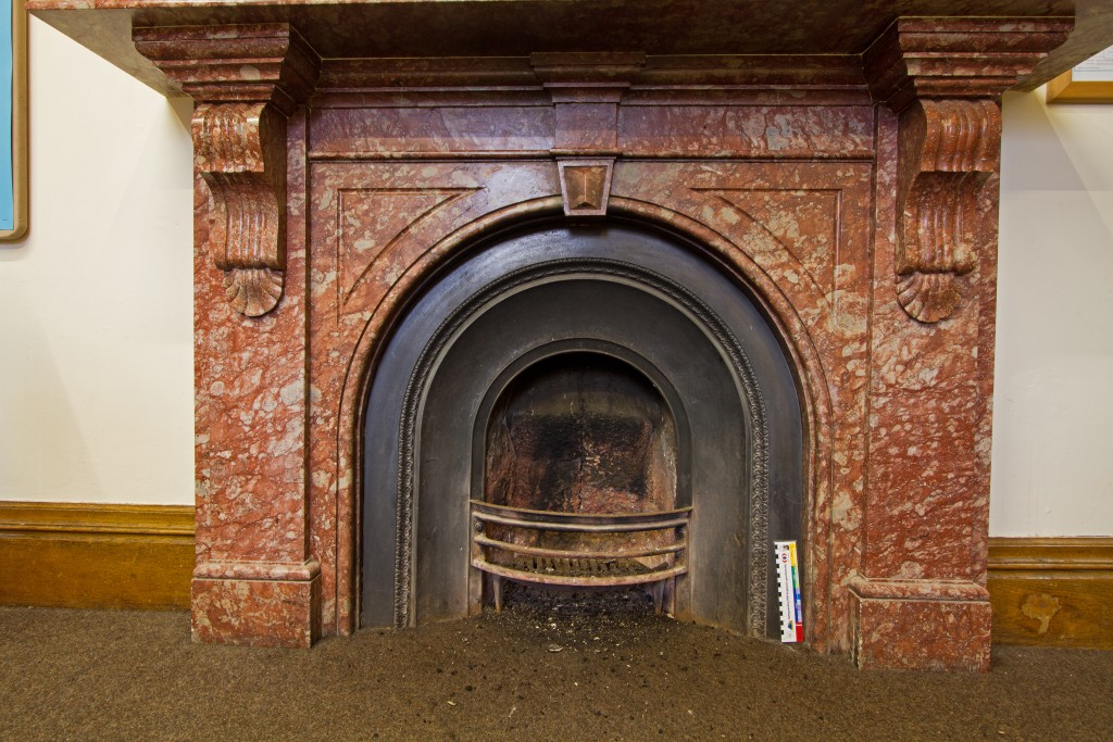 Red Breccia Gordale Fireplace