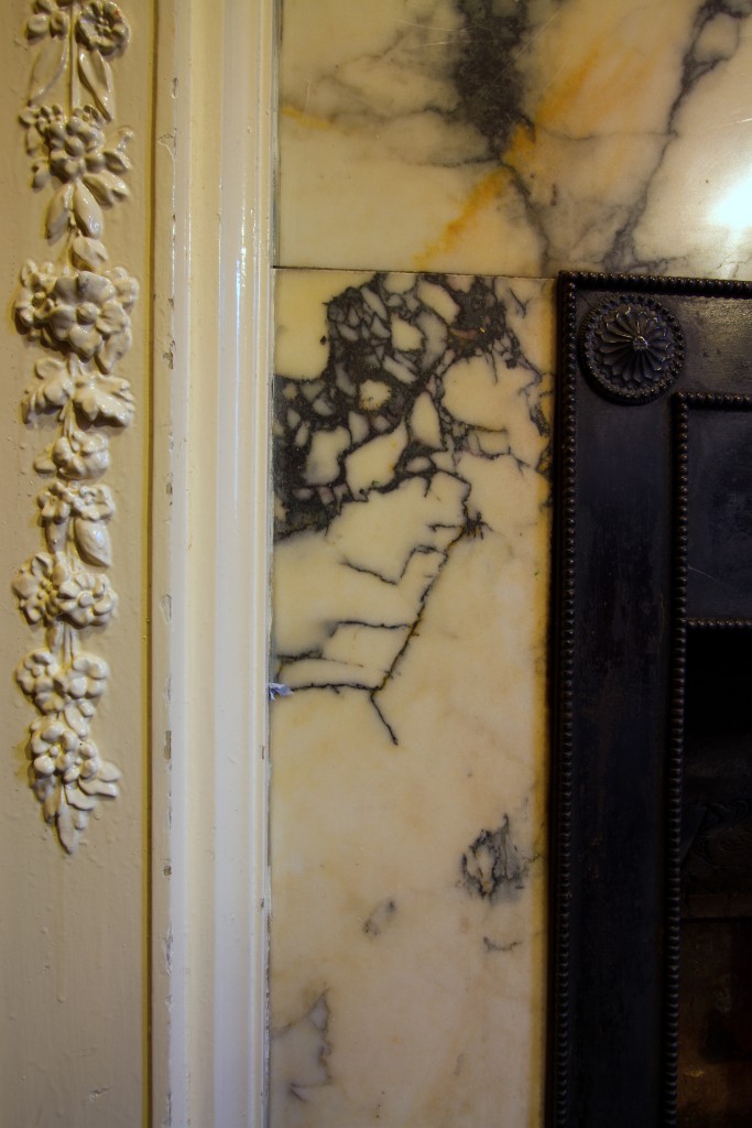 Ha Mire Fireplace - Marble detail