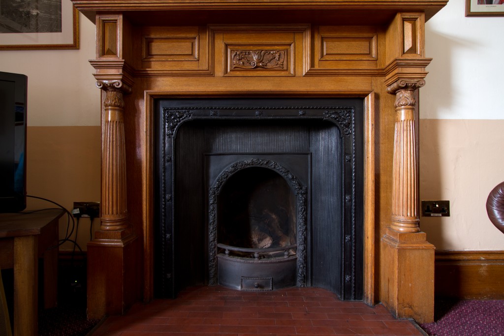 Paul Holmes Library Fireplace